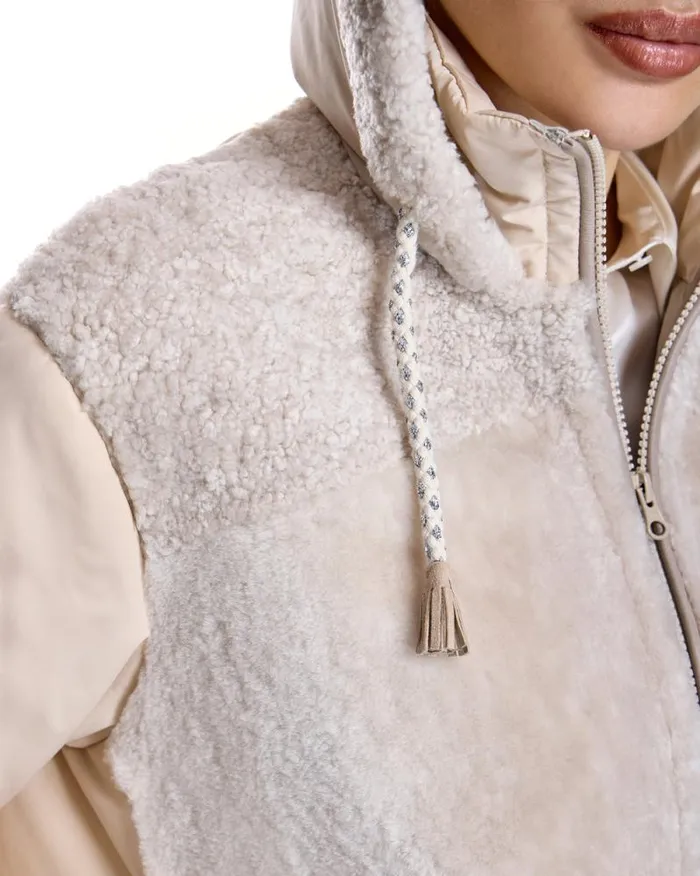 Jackets Women039s Maximilian Quilted Lamb Jacket With Hood
