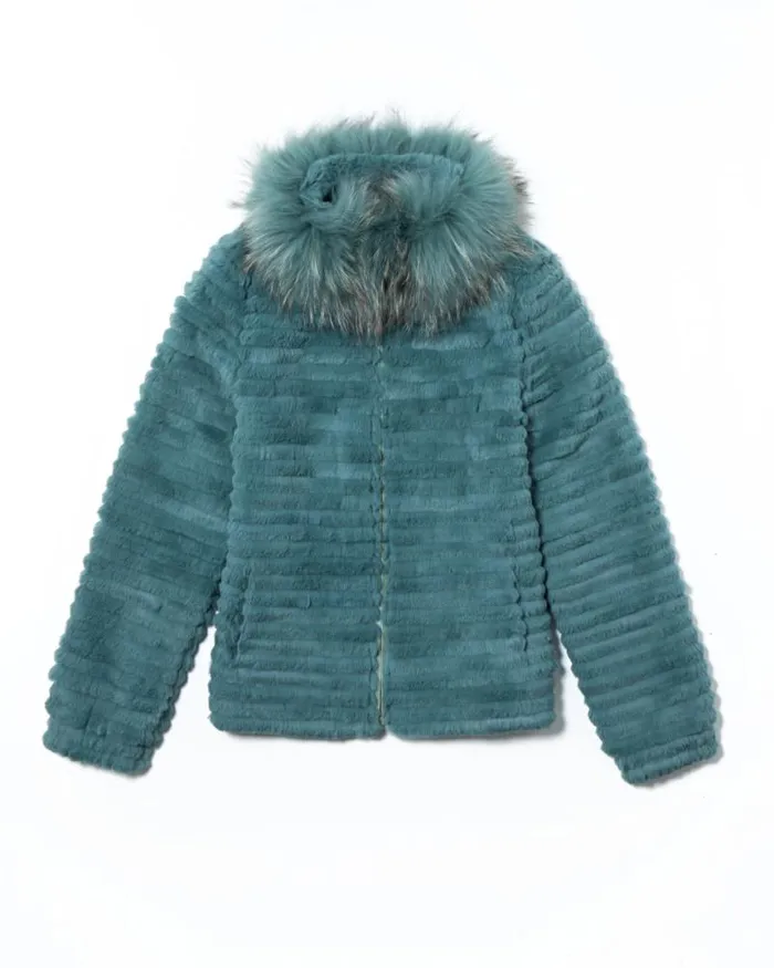 Jackets Women039s Maximilian Rabbit Jacket With Raccoon Collar