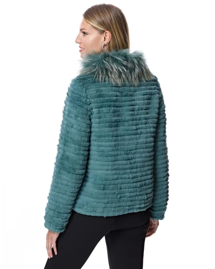 Jackets Women039s Maximilian Rabbit Jacket With Raccoon Collar