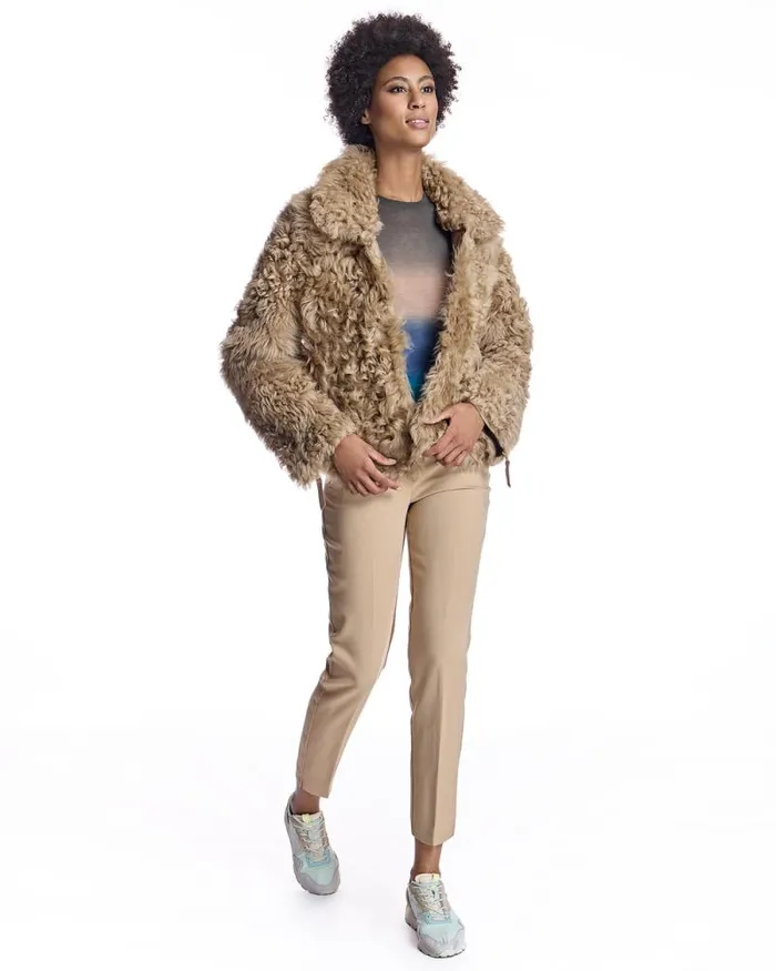 Jackets Women039s Maximilian Reversible Curly Lamb Jacket