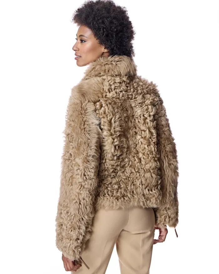 Jackets Women039s Maximilian Reversible Curly Lamb Jacket