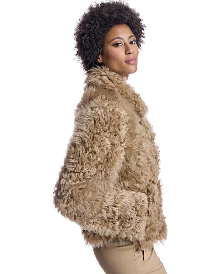 Jackets Women039s Maximilian Reversible Curly Lamb Jacket