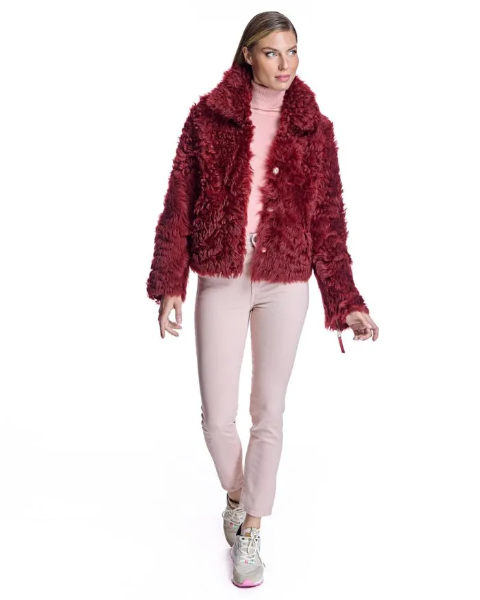 Jackets Women039s Maximilian Reversible Curly Lamb Jacket