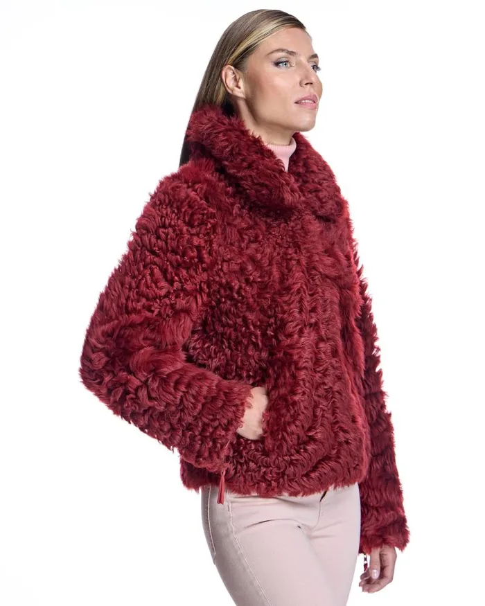 Jackets Women039s Maximilian Reversible Curly Lamb Jacket