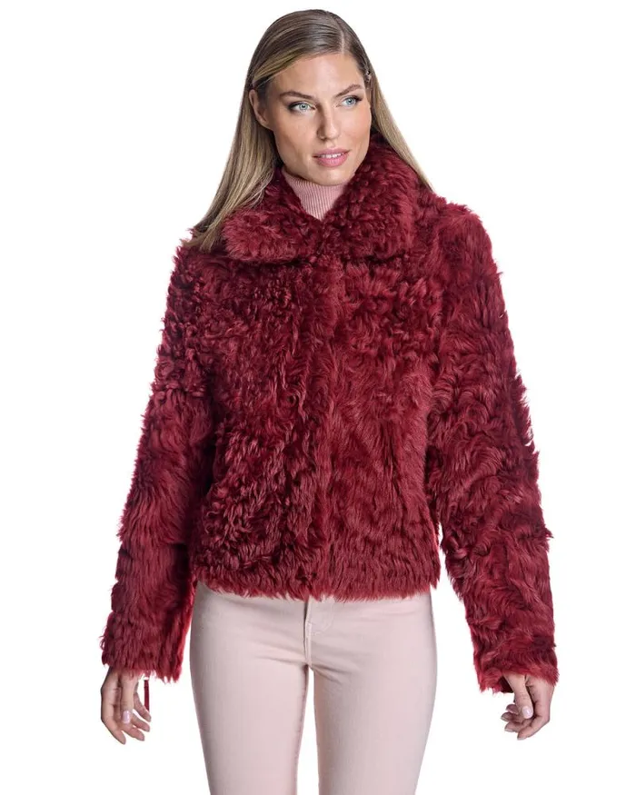 Jackets Women039s Maximilian Reversible Curly Lamb Jacket