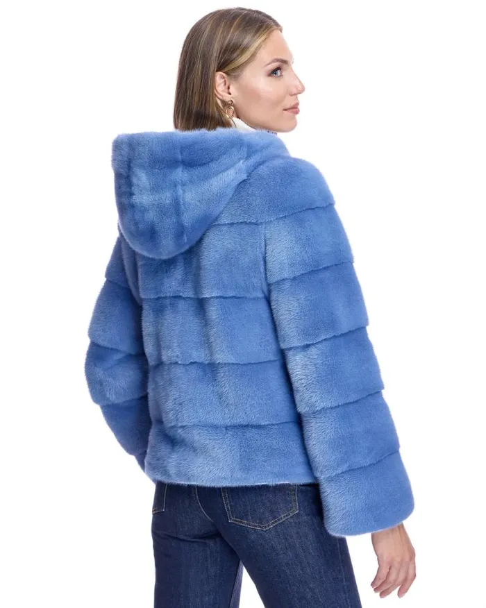 Jackets Women039s Maximilian Reversible Mink Jacket With Hood