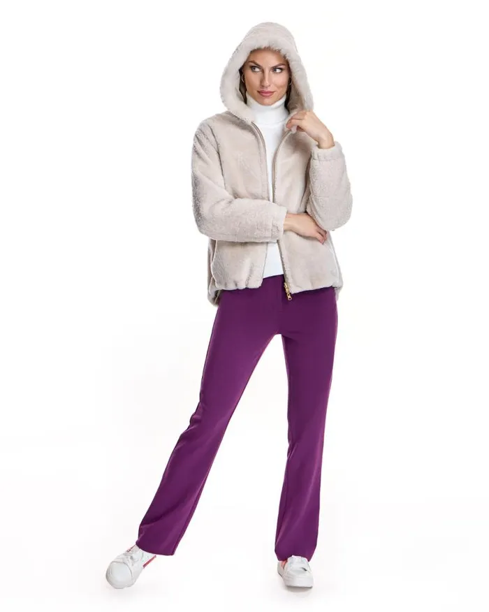 Jackets Women039s Maximilian Reversible Shearling Jacket With Hood