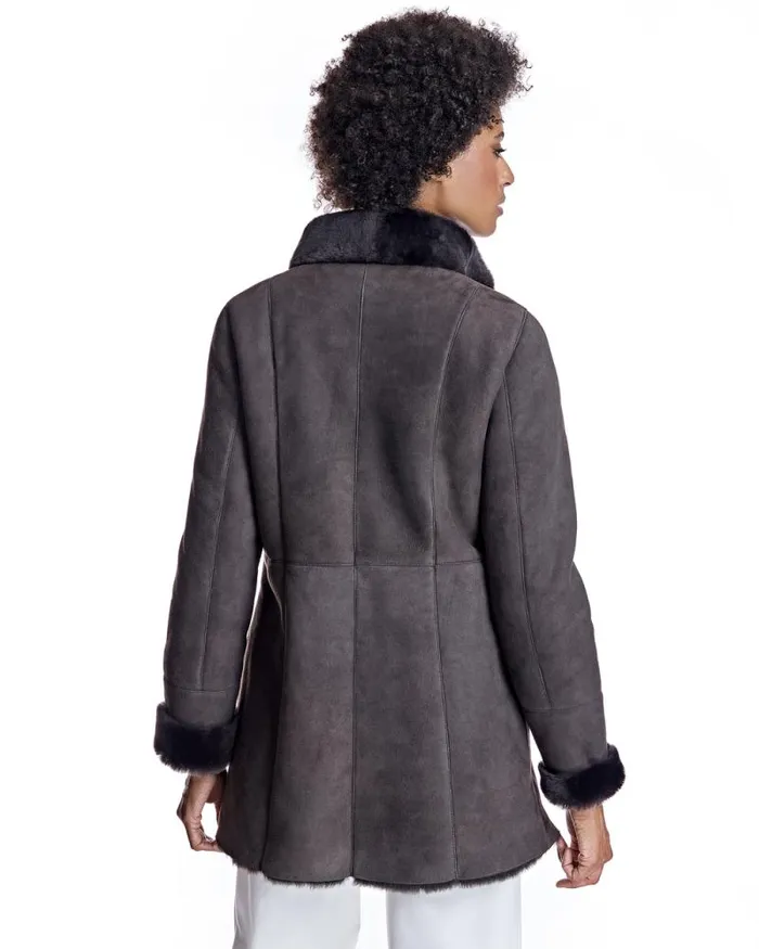 Jackets Women039s Maximilian Shearling Jacket With Stand Collar