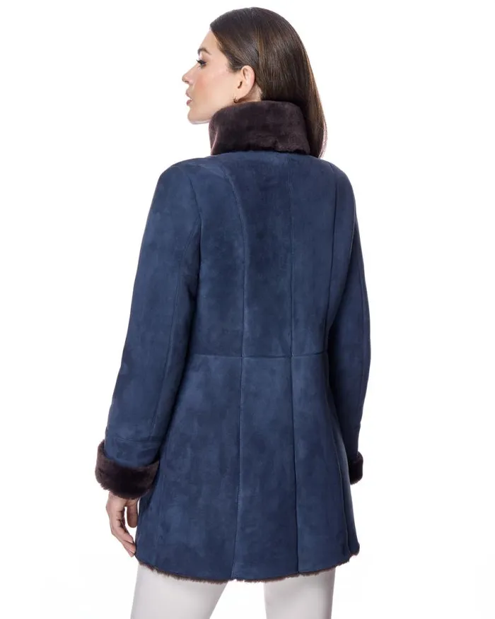 Jackets Women039s Maximilian Shearling Jacket With Stand Collar