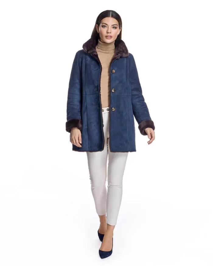 Jackets Women039s Maximilian Shearling Jacket With Stand Collar