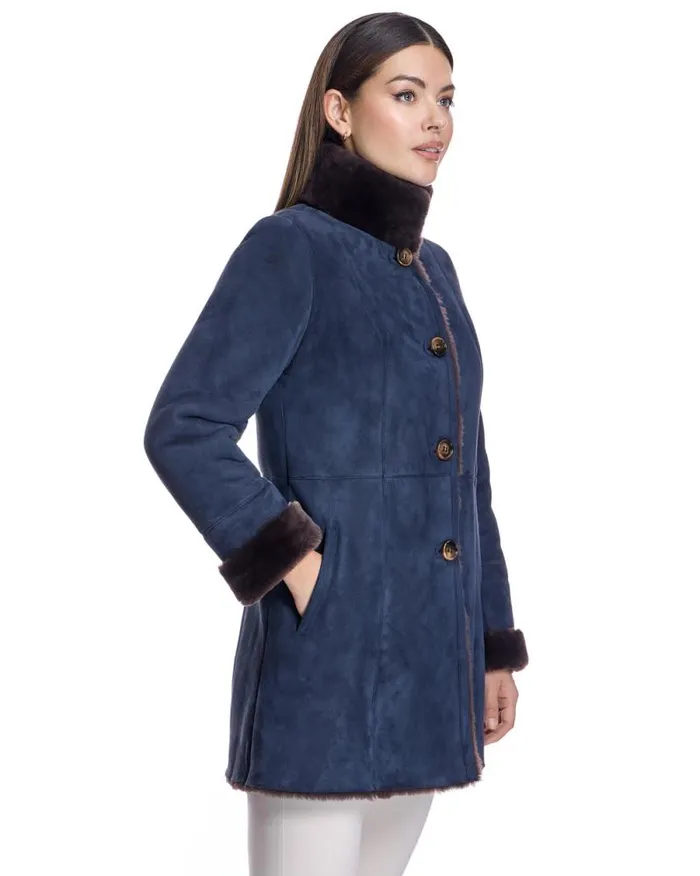Jackets Women039s Maximilian Shearling Jacket With Stand Collar