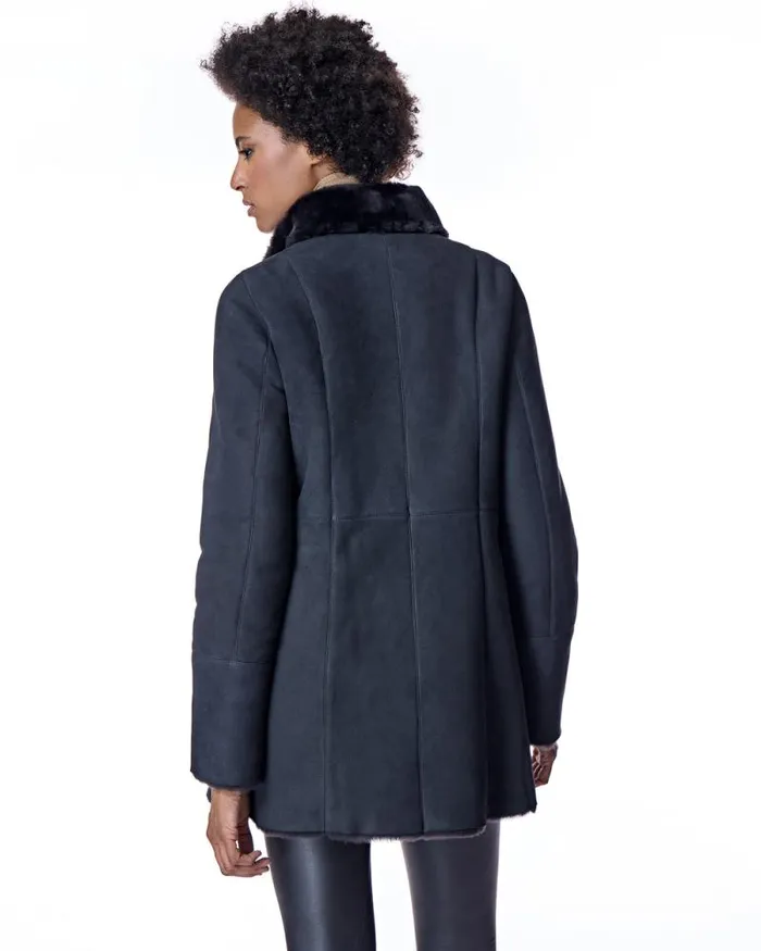 Jackets Women039s Maximilian Shearling Jacket With Stand Collar