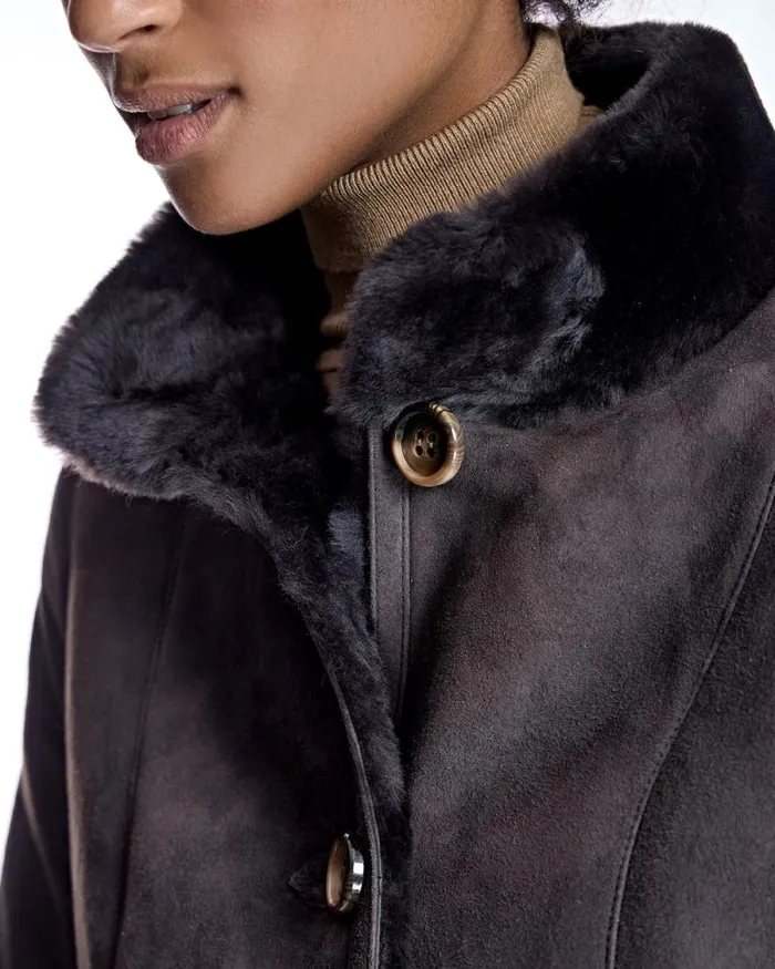 Jackets Women039s Maximilian Shearling Jacket With Stand Collar