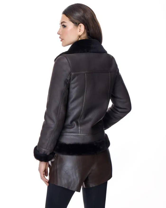 Jackets Women039s Maximilian Shearling Lamb Moto Jacket