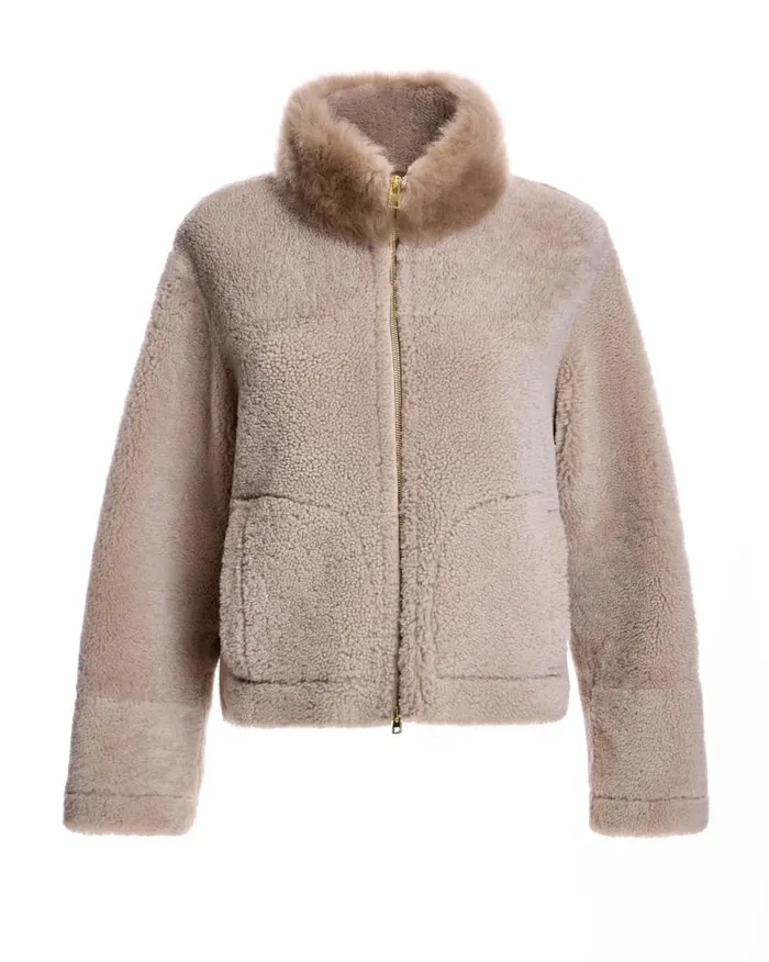 Jackets Women039s Maximilian Shearling Zipper Jacket