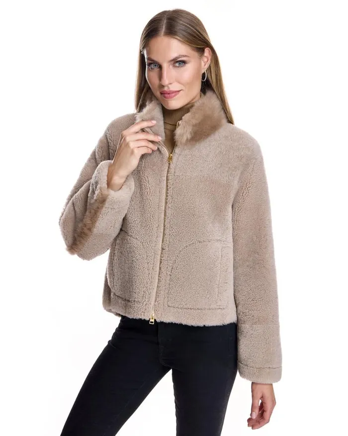 Jackets Women039s Maximilian Shearling Zipper Jacket