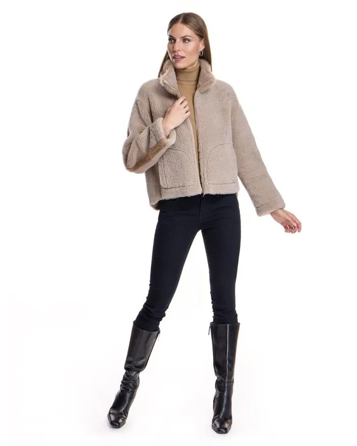 Jackets Women039s Maximilian Shearling Zipper Jacket