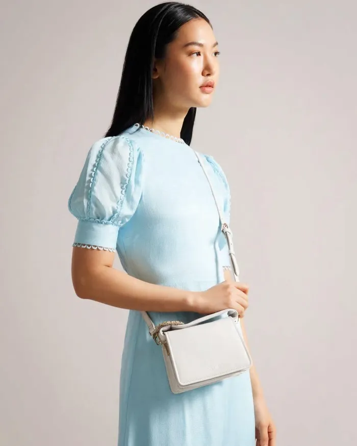 Jewel Detail Crossbody Bag Ecru Women Ted Baker Bags
