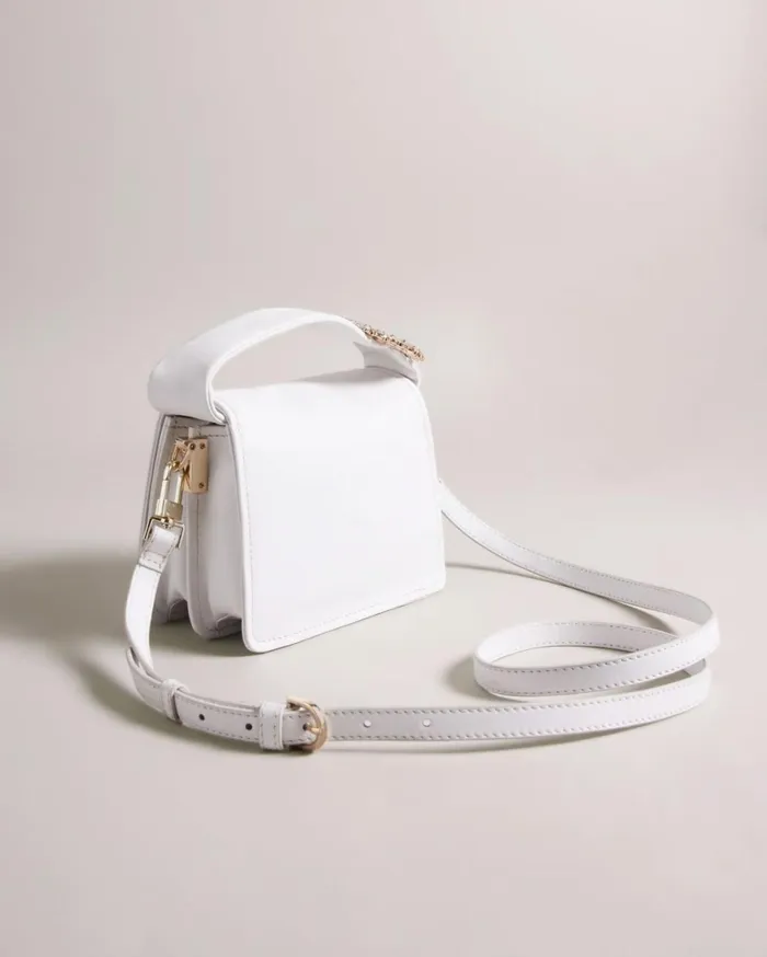 Jewel Detail Crossbody Bag Ecru Women Ted Baker Bags