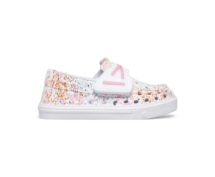 Kids Bahama Float Boat Junior WhiteMulti Sperry Sandals
