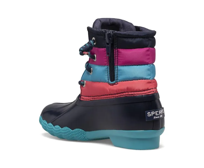 Kids Saltwater Duck Boot Navy Multi Sperry Boots Kids Saltwater Duck Boot Navy Multi Sperry Boots