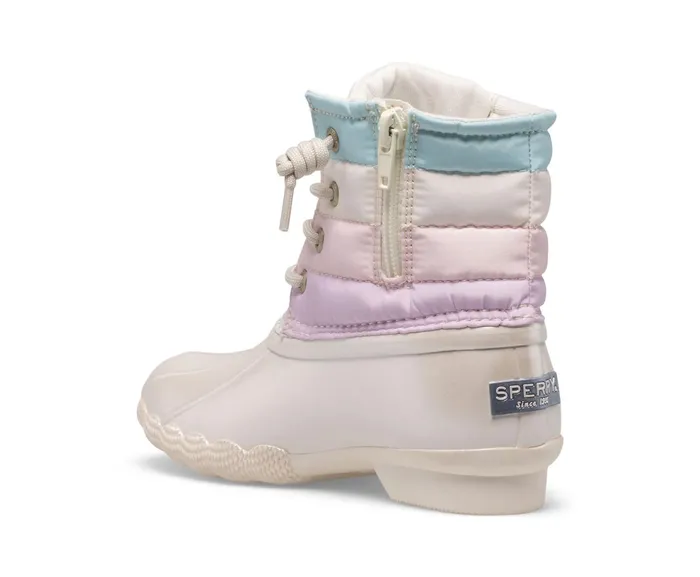 Kids Saltwater Duck Boot Pastel Multi Sperry Boots Kids Saltwater Duck Boot Pastel Multi Sperry Boots