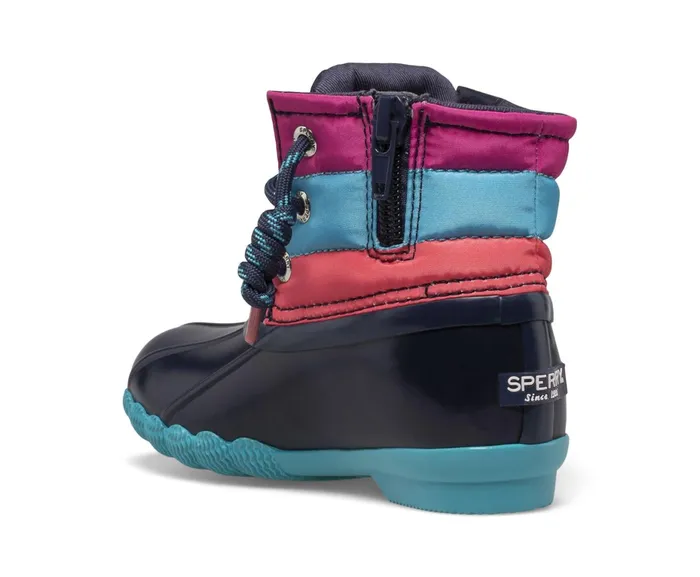 Kids Saltwater Junior Duck Boot Navy Multi Sperry Boots Kids Saltwater Junior Duck Boot Navy Multi Sperry Boots
