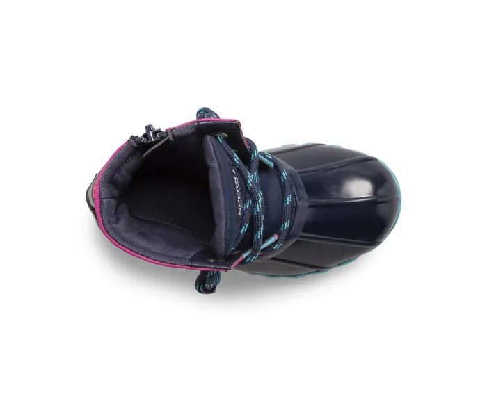 Kids Saltwater Junior Duck Boot Navy Multi Sperry Boots Kids Saltwater Junior Duck Boot Navy Multi Sperry Boots