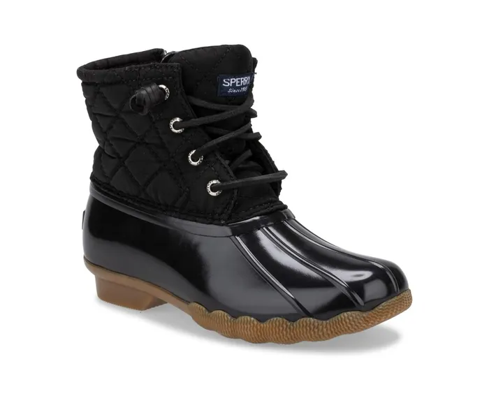 Kids Saltwater Nylon Quilt Duck Boot Black Sperry Boots Kids Saltwater Nylon Quilt Duck Boot Black Sperry Boots
