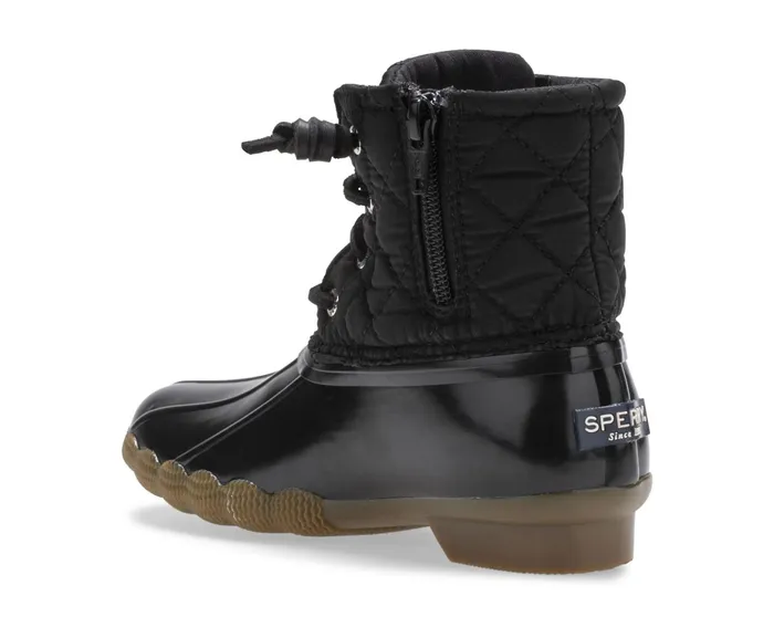 Kids Saltwater Nylon Quilt Duck Boot Black Sperry Boots Kids Saltwater Nylon Quilt Duck Boot Black Sperry Boots