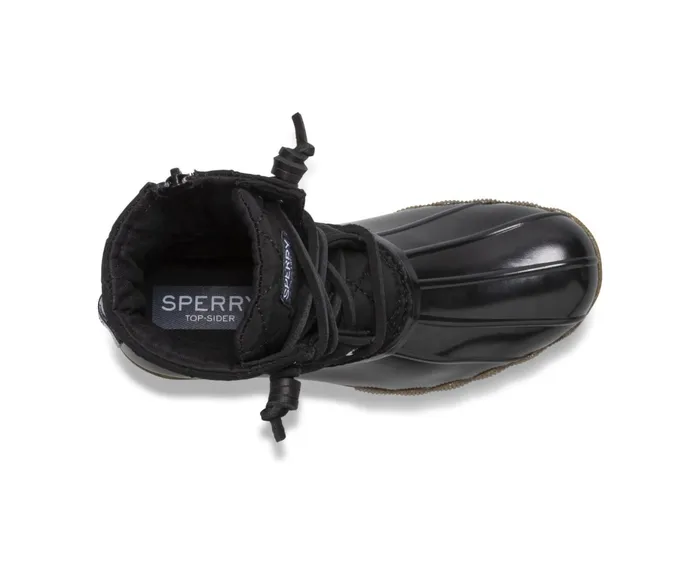 Kids Saltwater Nylon Quilt Duck Boot Black Sperry Boots Kids Saltwater Nylon Quilt Duck Boot Black Sperry Boots