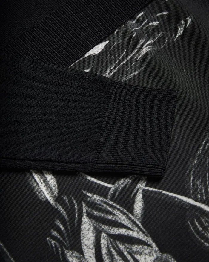 Knit Bodice Slip Skirt Dress Black Women Ted Baker Clothing
