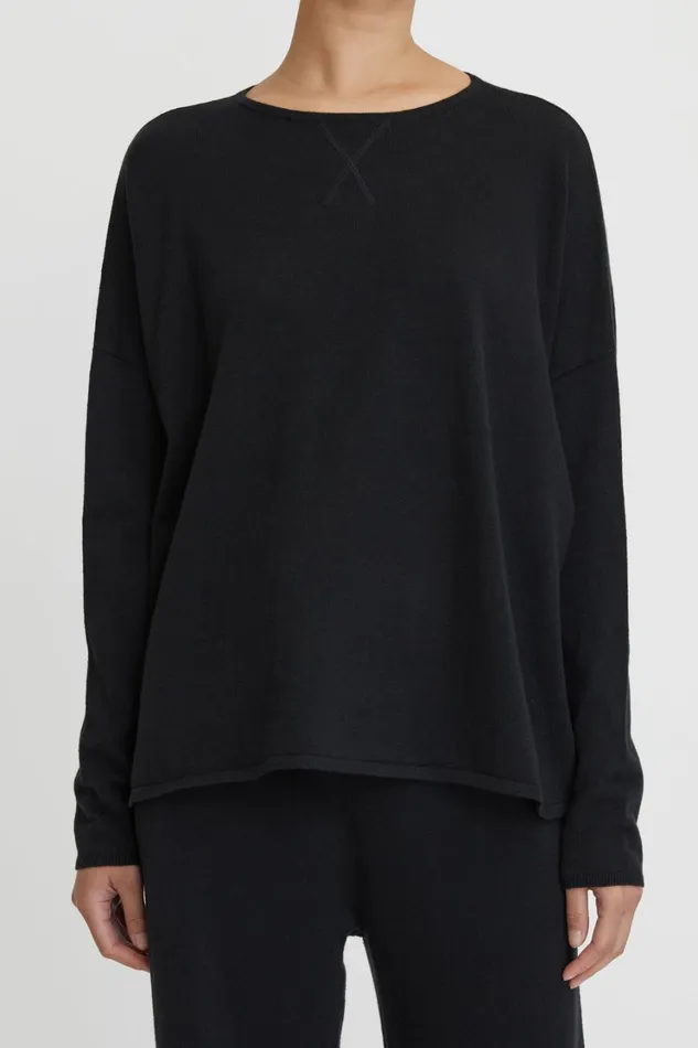 Knitwear And Sweaters Women Lee Mathews Cotton Cashmere Boxy Knit Knitwear And Sweaters Women Lee Mathews Cotton Cashmere Boxy Knit