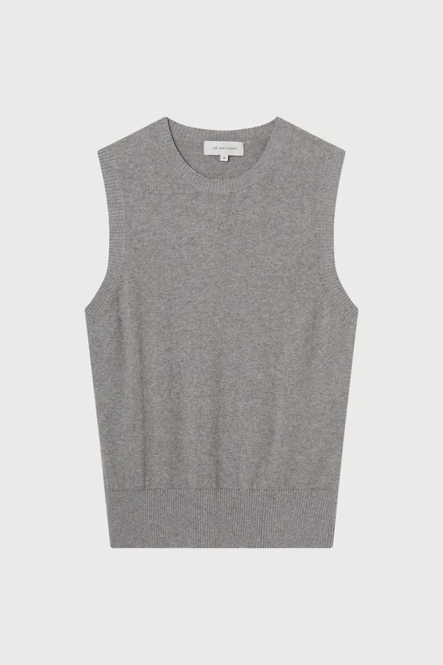 Knitwear And Sweaters Women Lee Mathews Cotton Cashmere Crew Neck Tank Knitwear And Sweaters Women Lee Mathews Cotton Cashmere Crew Neck Tank