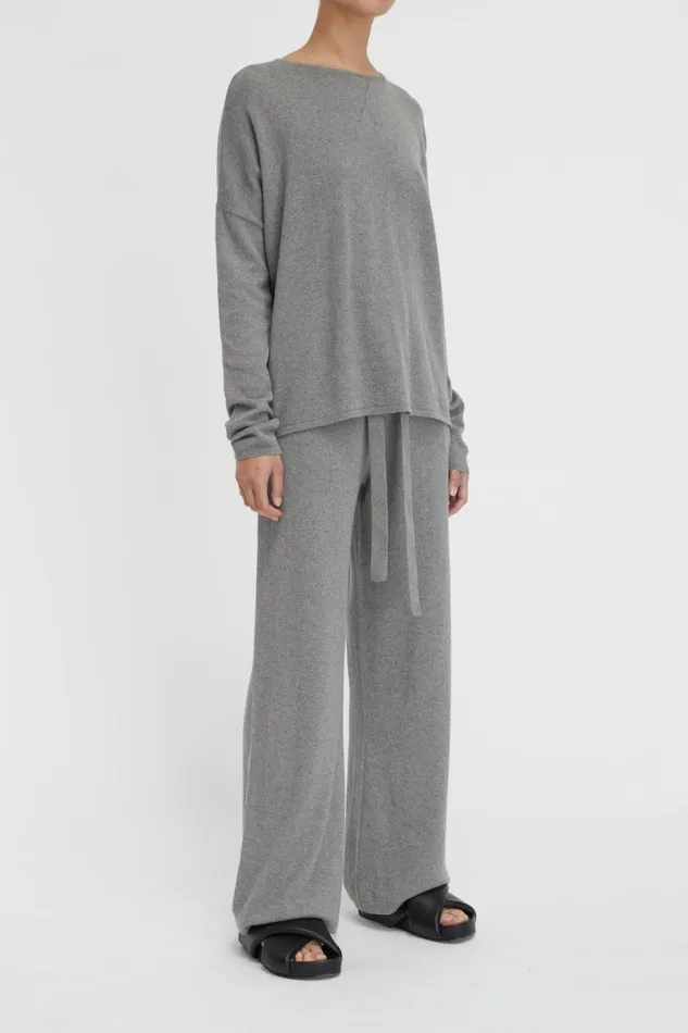 Knitwear And Sweaters Women Lee Mathews Cotton Cashmere LS Boxy Knit