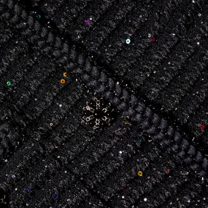 Knitwear Woman SelfPortrait Black Sequin Knit Skirt Knitwear Woman SelfPortrait Black Sequin Knit Skirt
