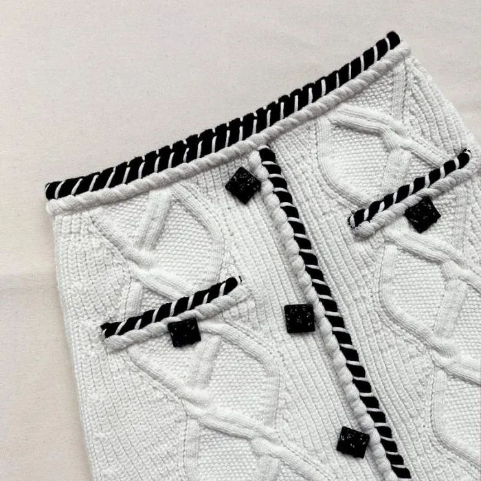 Knitwear Woman SelfPortrait Cable Knit Mini Skirt Knitwear Woman SelfPortrait Cable Knit Mini Skirt