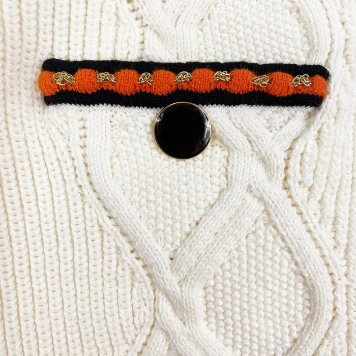 Knitwear Woman SelfPortrait Cream Cable Knit Skirt Knitwear Woman SelfPortrait Cream Cable Knit Skirt