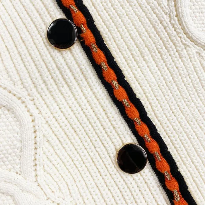 Knitwear Woman SelfPortrait Cream Cable Knit Skirt Knitwear Woman SelfPortrait Cream Cable Knit Skirt