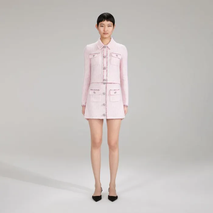 Knitwear Woman SelfPortrait Cream Sequin Knitted Mini Skirt Knitwear Woman SelfPortrait Cream Sequin Knitted Mini Skirt