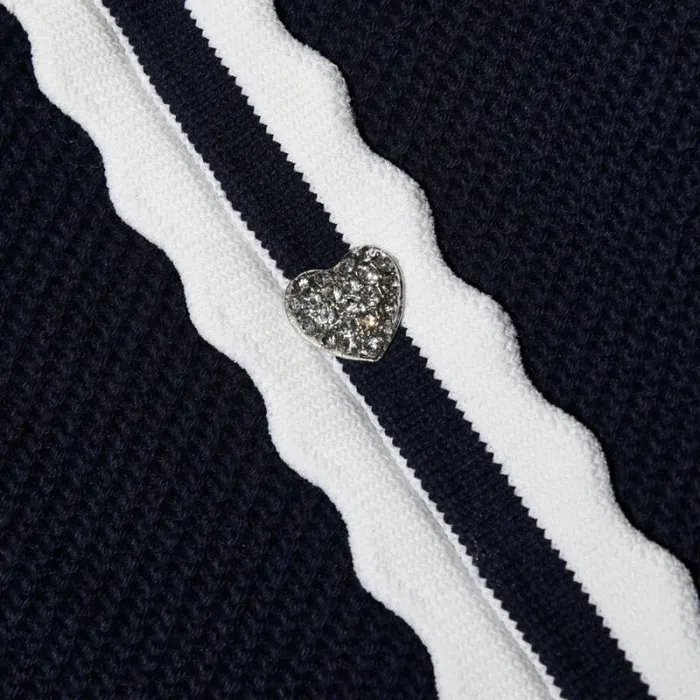 Knitwear Woman SelfPortrait Navy Cotton Knit Mini Skirt Knitwear Woman SelfPortrait Navy Cotton Knit Mini Skirt