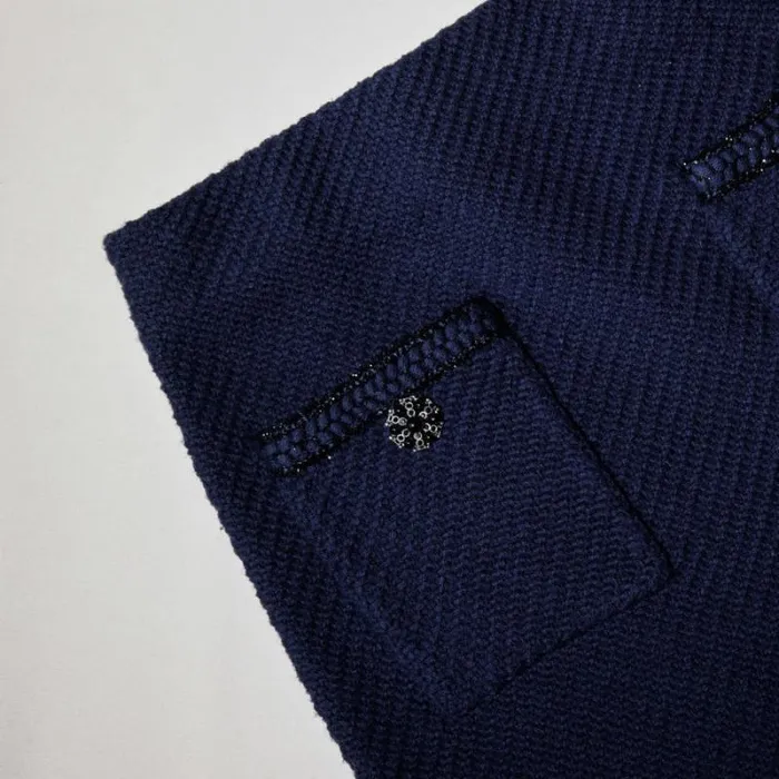 Knitwear Woman SelfPortrait Navy Knit Midi Skirt Knitwear Woman SelfPortrait Navy Knit Midi Skirt