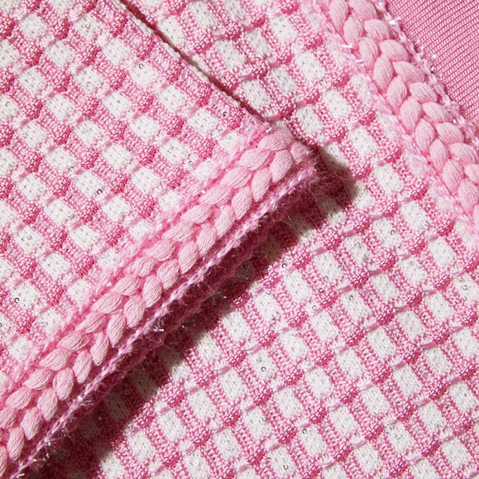 Knitwear Woman SelfPortrait Pink Lurex Knitted Top Knitwear Woman SelfPortrait Pink Lurex Knitted Top