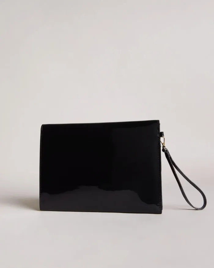 Knot Bow Envelope Pouch Black Women Ted Baker Bags Knot Bow Envelope Pouch Black Women Ted Baker Bags