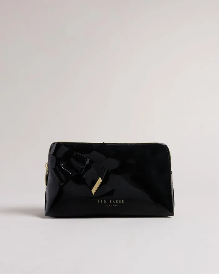 Knot Bow Makeup Bag Black Women Ted Baker Wash and Makeup Bags Knot Bow Makeup Bag Black Women Ted Baker Wash and Makeup Bags