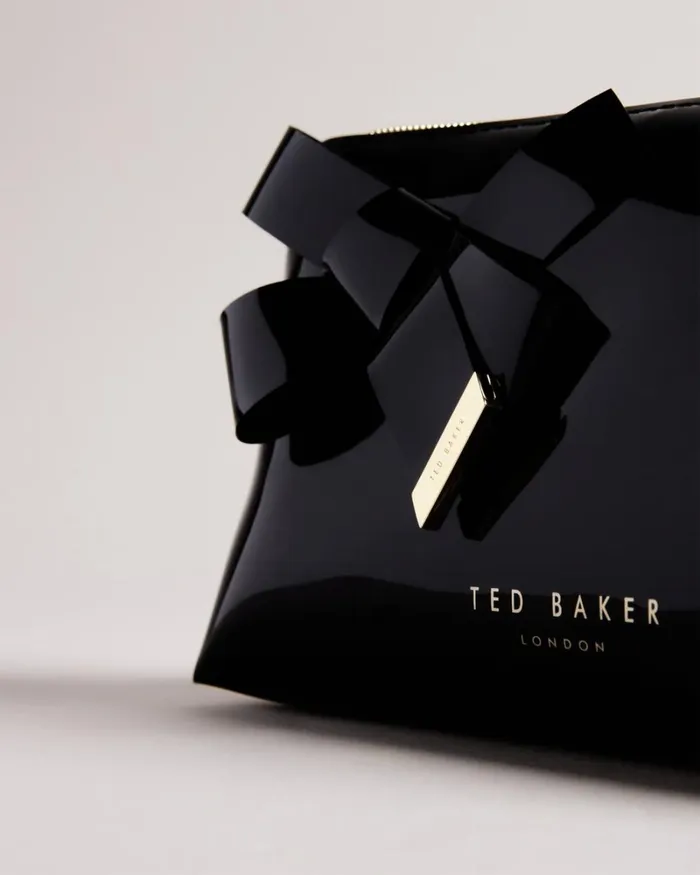 Knot Bow Makeup Bag Black Women Ted Baker Wash and Makeup Bags Knot Bow Makeup Bag Black Women Ted Baker Wash and Makeup Bags