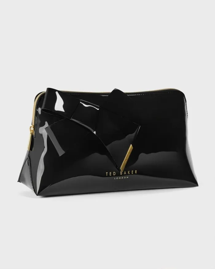 Knot Bow Washbag Black Women Ted Baker Wash and Makeup Bags Knot Bow Washbag Black Women Ted Baker Wash and Makeup Bags