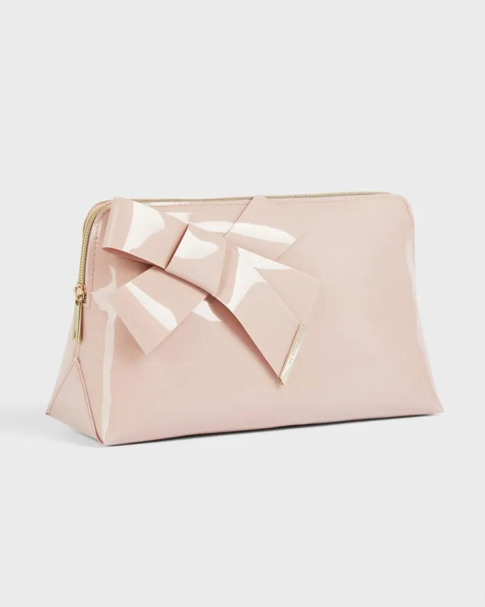 Knot Bow Washbag Pale Pink Women Ted Baker Wash and Makeup Bags Knot Bow Washbag Pale Pink Women Ted Baker Wash and Makeup Bags