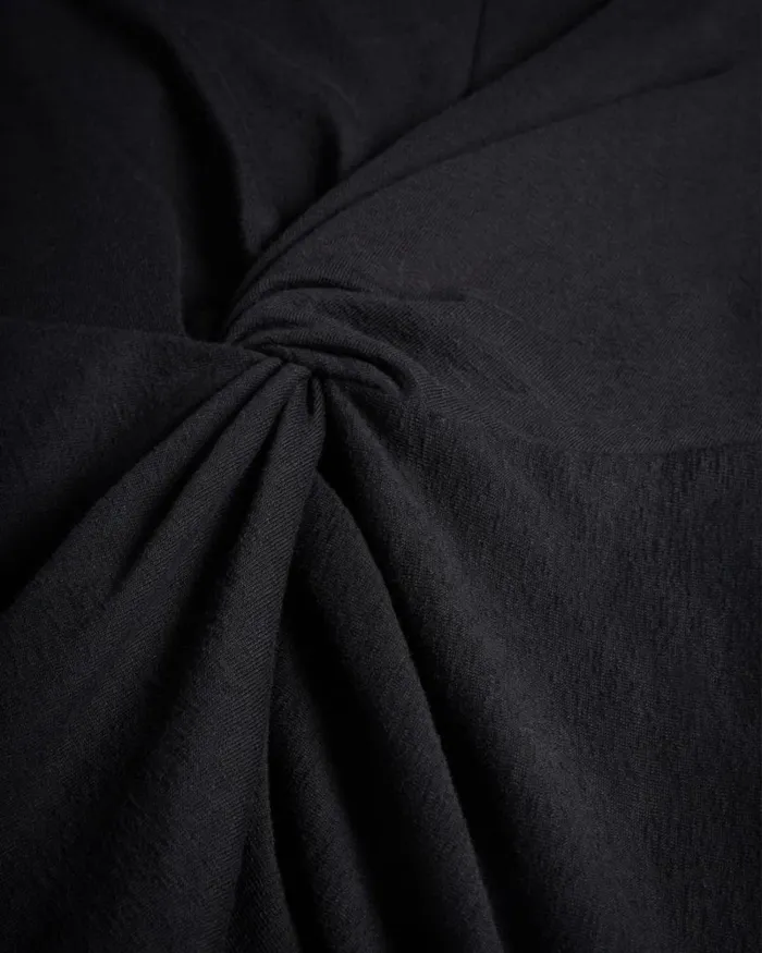 Knot Front Jersey Dress Black Women Ted Baker Clothing Knot Front Jersey Dress Black Women Ted Baker Clothing