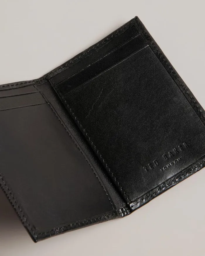 Laser Etched Leaf Card Holder Black Men Ted Baker Wallets and Card Holders Laser Etched Leaf Card Holder Black Men Ted Baker Wallets and Card Holders